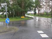 Bild 3: Auch nach links ist das Sichtdreieck zu klein