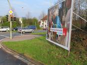 Bild 1: Sicht vom Stadtring Kattenstroth, der Radweg ist nicht einsehbar