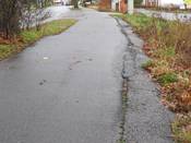 Bild 5: ... und wurde nach Tiefbauarbeiten nur notdürftig wieder verschlossen