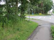 Bild 4: Radfahrer können herannahende Kfz erst spät sehen