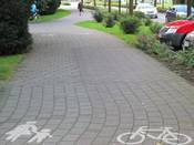 Bild 3: Das Fahrrad-Sinnbild wurde falsch herum angebracht