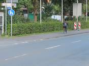 Bild 7 vom 14.08.2016: Vor der Gefahrenstelle wurde die linke Freigabe aufgehoben. Bild 7 vom 14.08.2016: Vor der Gefahrenstelle wurde die linke Freigabe aufgehoben.