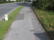 Bild 3: Die Oberfläche wurde notdürftig ausgebessert.