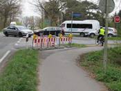 Bild 10: Radfahrer und Fußgänger sollen Kfz aus allen Richtungen Vorfahrt/Vorrang gewähren. Bild 10: Radfahrer und Fußgänger sollen Kfz aus allen Richtungen Vorfahrt/Vorrang gewähren.