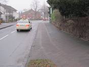 Bild 2: Der Radweg ist nur 1 m breit. Bild 2: Der Radweg ist nur 1 m breit.