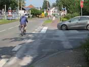 Bild 8: Die Furtmarkierungen wurden entfernt. Bild 8: Die Furtmarkierungen wurden entfernt.