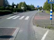 Bild 1: An dieser Stelle müssen Radfahrer auf den Geh-/ Radweg wechseln. Bild 1: An dieser Stelle müssen Radfahrer auf den Geh-/ Radweg wechseln.