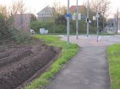 Bild 2: Sicht stadteinwärts vom Radweg der Neuenkirchener Straße