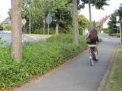 Bild 6: Der Geh-/ Radweg mündet in den Gaukenbrinkweg.