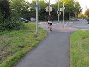 Bild 1: Sicht stadteinwärts vom Radweg der Neuenkirchener Straße